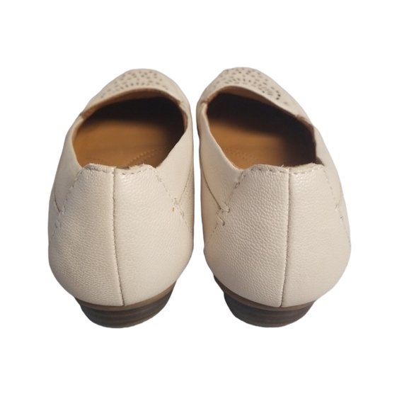 Naturalizer N5 Leather Flat in Off White/Cream - Picture 3 of 7